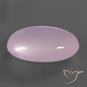 Quartz rose Rose cerise léger naturelle ovale, 21.56 ct, Transparent / Translucide