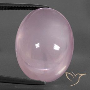 28.75ct Naturel Rose clair Quartz Rose, ovale, Transparent / Translucide