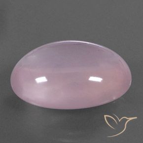 Quartz rose Rose clair naturelle ovale, 28.75 ct, Transparent / Translucide