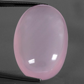 Quartz Rose Rose cerise léger naturelle Transparent, 31.88 ct, Transparent / Translucide