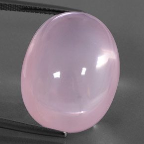 Quartz rose rose naturelle transparent, 37,75 ct, transparent / translucide