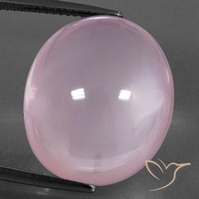 29.85ct Naturel Rose clair Quartz Rose, ovale, Transparent / Translucide
