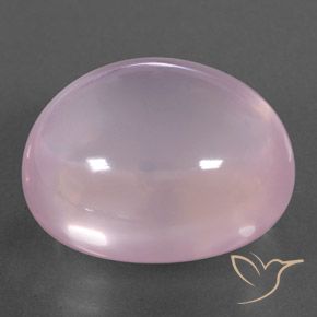 Quartz rose Rose clair naturelle ovale, 29.85 ct, Transparent / Translucide