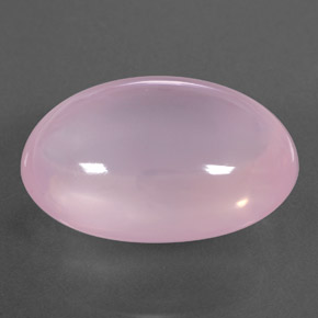 Quartz rose rose naturelle transparent, 24,40 ct, transparent / translucide