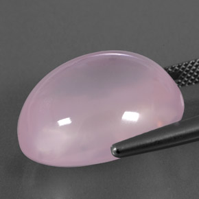 Quartz Rose Rose clair naturelle Transparent, 24.67 ct, Transparent / Translucide