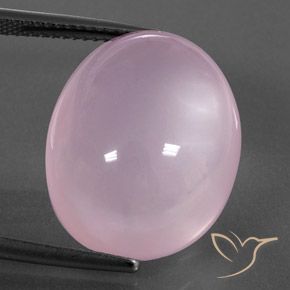 23.63ct Naturel Rose clair Quartz rose, ovale, Transparent / Translucide
