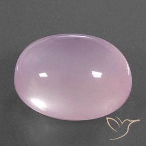 Quartz rose Rose clair naturelle ovale, 23.63 ct, Transparent / Translucide