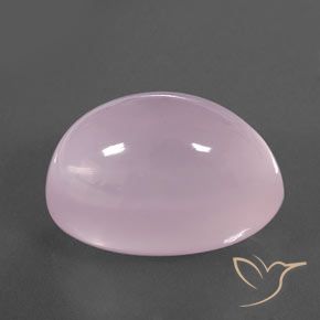 Quartz rose Rose cerise léger naturelle ovale, 29.37 ct, Transparent / Translucide