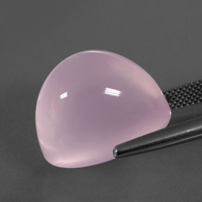 Quartz Rose Rose bubblegum naturelle Transparent, 28.81 ct, Transparent / Translucide