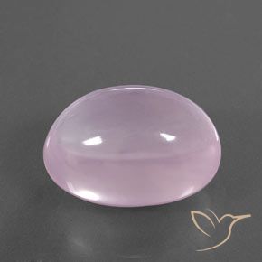 Quartz rose Rose clair naturelle ovale, 22.58 ct, Transparent / Translucide