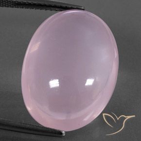 22.82ct Naturel Rose clair Quartz Rose, ovale, Transparent / Translucide