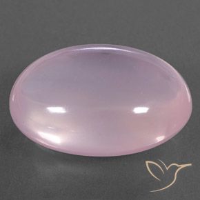Quartz rose Rose clair naturelle ovale, 22.82 ct, Transparent / Translucide