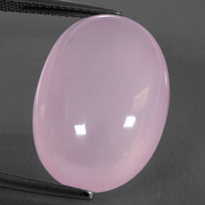 Quartz rose rose naturelle transparent, 20,46 ct, transparent / translucide