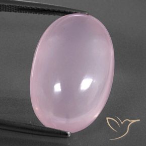 16.09ct Naturel Rose clair Quartz Rose, ovale, Transparent / Translucide