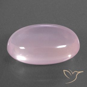 Quartz rose Rose clair naturelle ovale, 16.09 ct, Transparent / Translucide