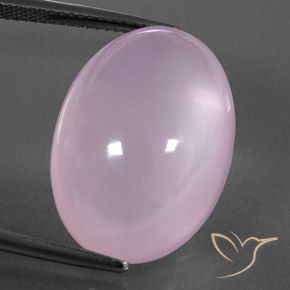 26.89ct Naturel Rose bubblegum Quartz Rose, ovale, Transparent / Translucide