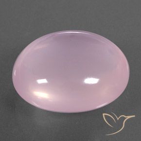 Quartz rose Rose clair naturelle ovale, 22.94 ct, Transparent / Translucide