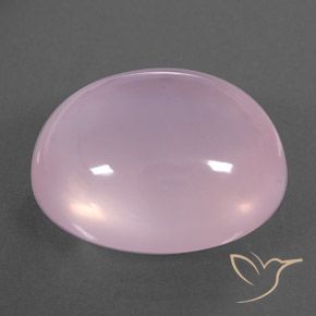 Quartz rose Rose clair naturelle ovale, 21.48 ct, Transparent / Translucide