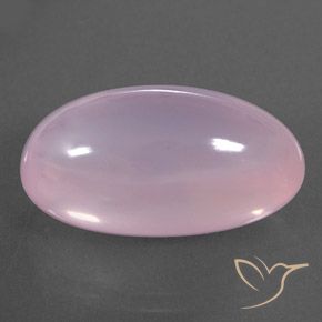 Quartz rose Rose clair naturelle ovale, 21.29 ct, Transparent / Translucide
