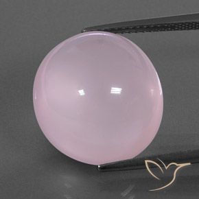 18.24ct Naturel Rose clair Quartz Rose, ovale, Transparent / Translucide