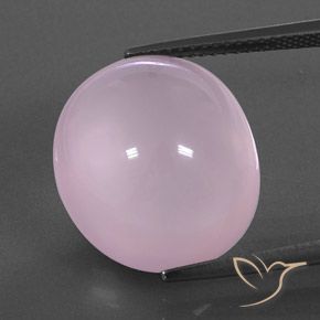 17.49ct Naturel Rose bubblegum Quartz Rose, ovale, Transparent / Translucide