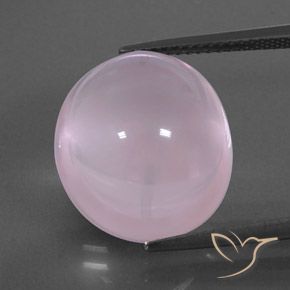 16.85ct Naturel Rose clair Quartz Rose, ovale, Transparent / Translucide