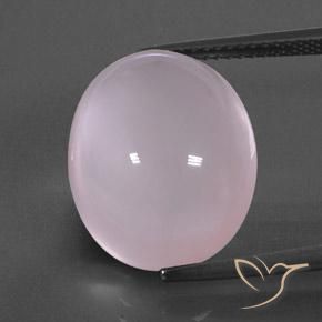 15.27ct Naturel Rose clair Quartz Rose, ovale, Transparent / Translucide