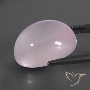 Quartz rose Rose clair naturelle ovale, 15.27 ct, Transparent / Translucide