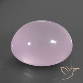 Quartz rose Rose clair naturelle ovale, 18.62 ct, Transparent / Translucide
