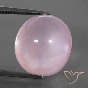 15.81ct Naturel Rose bubblegum Quartz Rose, ovale, Transparent / Translucide