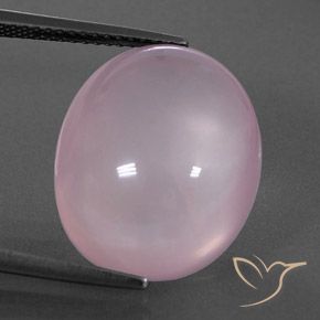 15.24ct Naturel Rose bubblegum Quartz Rose, ovale, Transparent / Translucide
