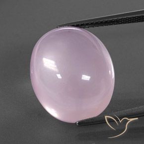 17.48ct Naturel Rose clair Quartz Rose, ovale, Transparent / Translucide