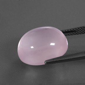 Quartz rose rose naturelle transparent, 14,24 ct, transparent / translucide