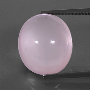 Quartz rose rose naturelle transparent, 15,13 ct, transparent / translucide