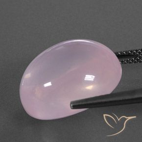 Quartz rose Rose clair naturelle ovale, 16.04 ct, Transparent / Translucide