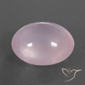 Quartz rose Rose clair naturelle ovale, 13.96 ct, Transparent / Translucide