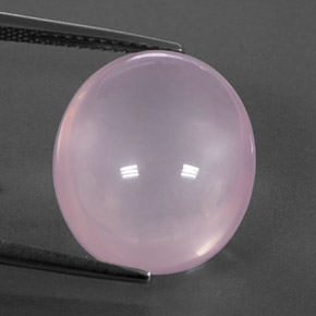 Quartz rose rose naturelle transparent, 14,76 ct, transparent / translucide