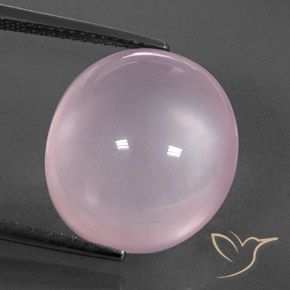 14.35ct Naturel Rose clair Quartz Rose, ovale, Transparent / Translucide