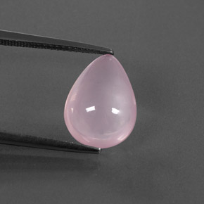 Quartz rose rose naturelle transparent, 4,46 ct, transparent / translucide