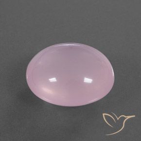 Quartz rose Rose clair naturelle ovale, 18.95 ct, Transparent / Translucide