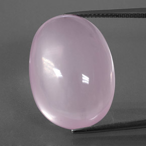 Quartz rose rose naturelle transparent, 33,79 ct, transparent / translucide