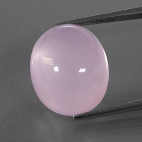 Quartz rose rose naturelle transparent, 18,91 ct, transparent / translucide