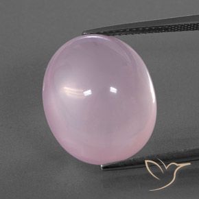17.79ct Naturel Rose clair Quartz Rose, ovale, Transparent / Translucide