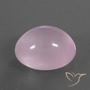 Quartz rose Rose clair naturelle ovale, 17.79 ct, Transparent / Translucide