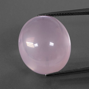 Quartz rose rose naturelle transparent, 22,77 ct, transparent / translucide