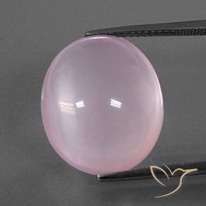 Quartz rose rose naturelle transparent, 18,22 ct, transparent / translucide
