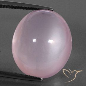 22.43ct Naturel Rose clair Quartz Rose, ovale, Transparent / Translucide