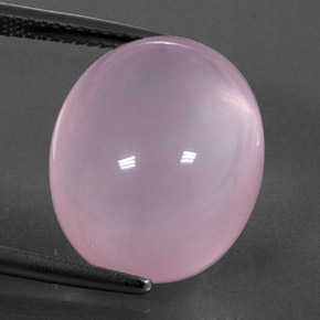Quartz rose rose naturelle transparent, 17,91 ct, transparent / translucide