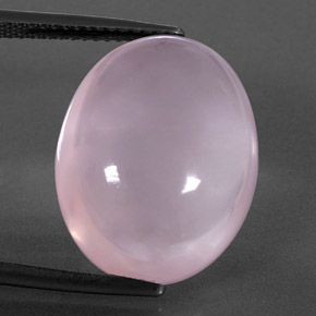 Quartz rose rose naturelle transparent, 17,50 ct, transparent / translucide