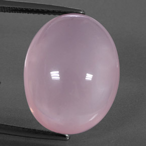 Quartz rose rose naturelle transparent, 19,02 ct, transparent / translucide
